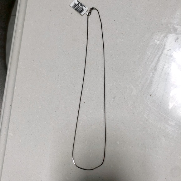 14K white gold necklace SOLID - Picture 5 of 6